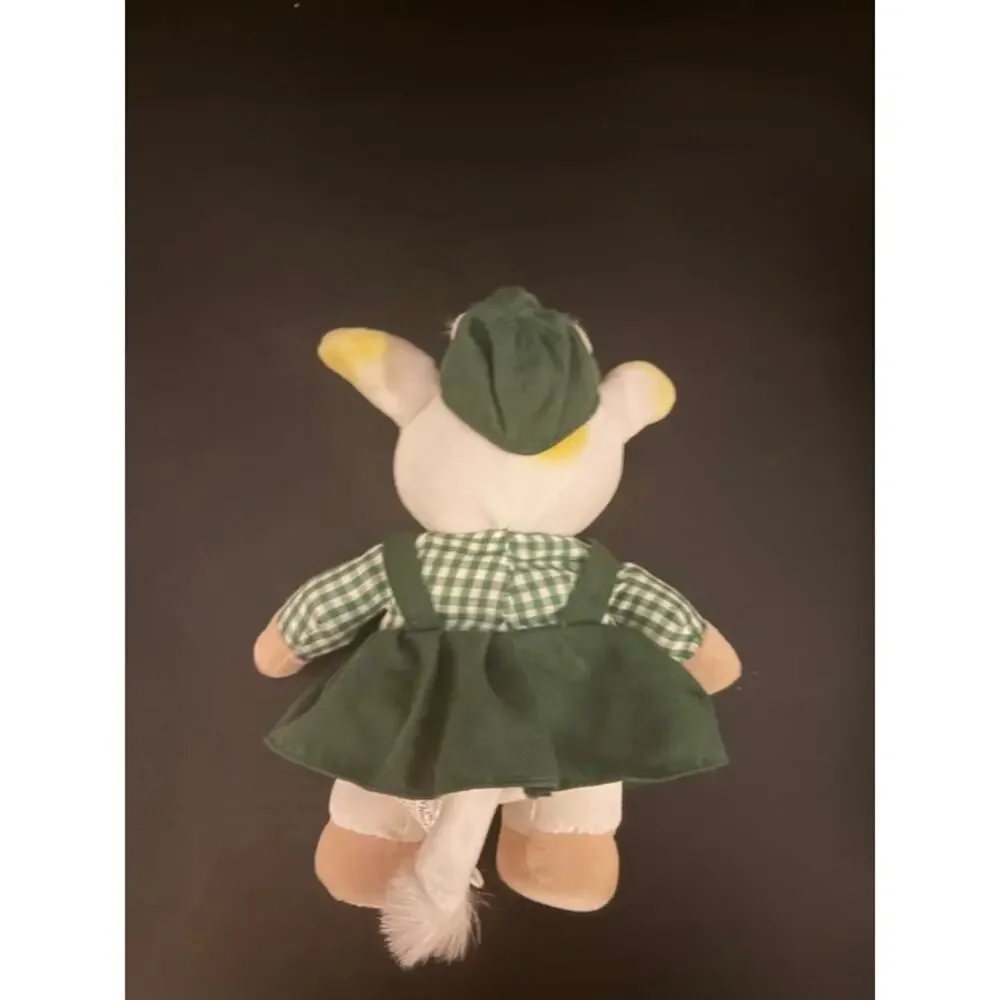 John Deere Plush Toy Cow Mary Moo Moos Farmer Stuffed 1999 Farmhouse Decor